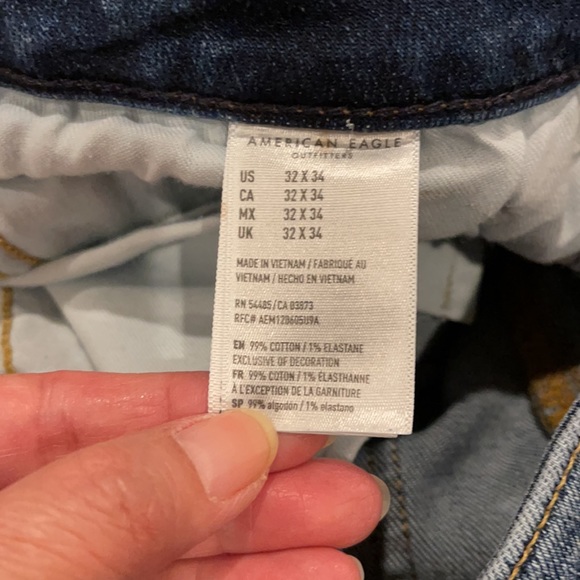 American Eagle Outfitters Slim Next Level Airflex Distressed Raw Hem-32 - Picture 13 of 14